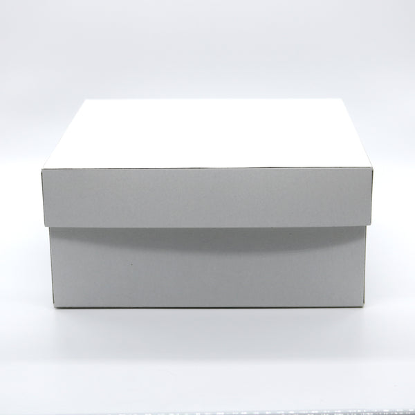 Tortenschachtel klein - Weiß - 22 cm x 22 cm x 10 cm - Kuchenwunder-Shop
