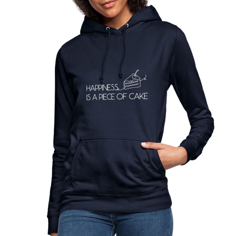 Happiness is a piece of cake - Frauen Hoodie - Navy