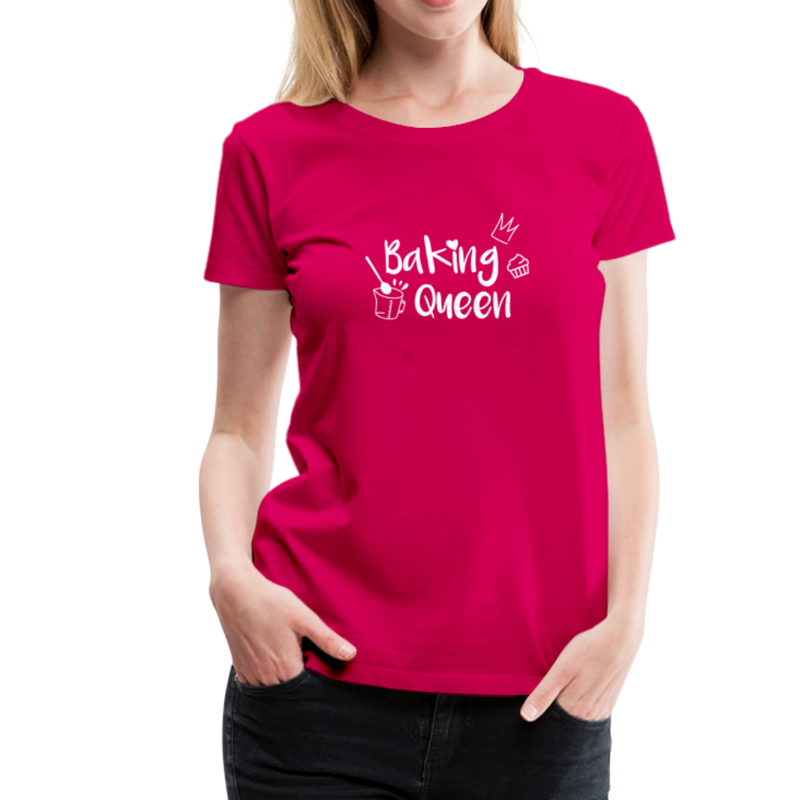 Baking Queen - Frauen Premium T-Shirt - dunkles Pink