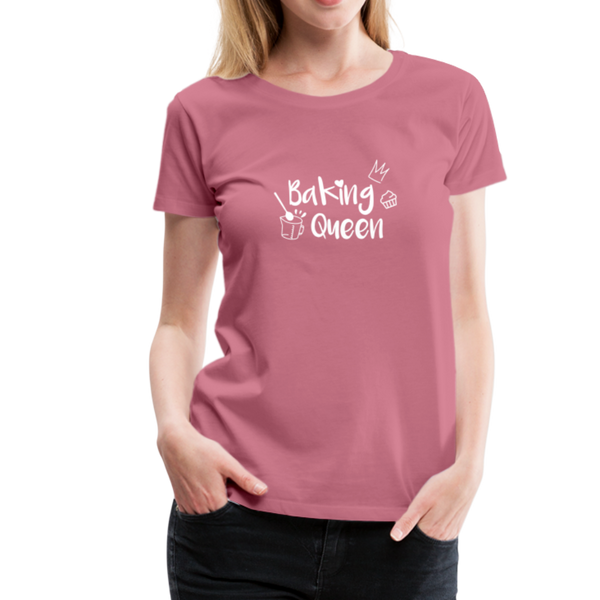 Baking Queen - Frauen Premium T-Shirt - Malve