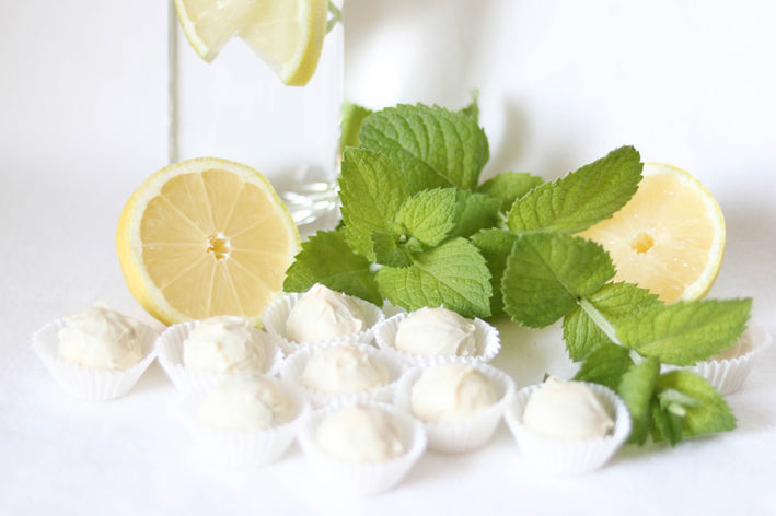 Sommerliche Minzpralinen
