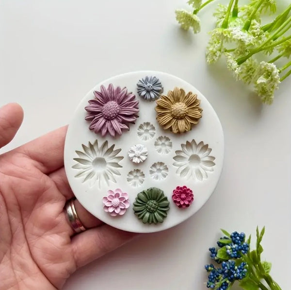 Silikonform Blumen