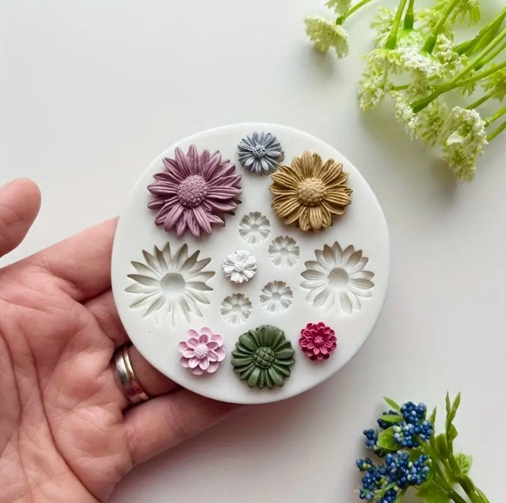 Silikonform Blumen