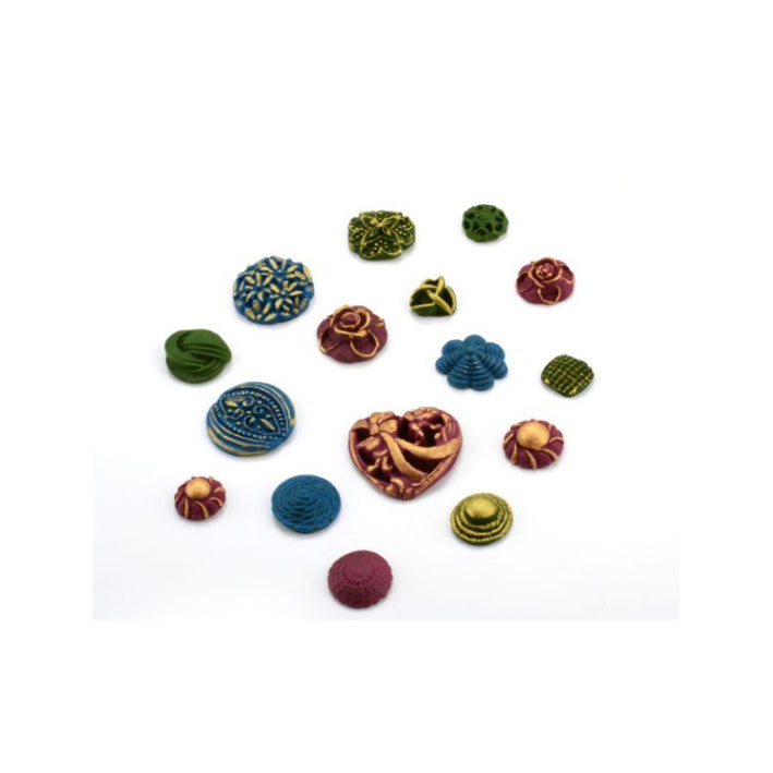 Cake Masters Flexform Relief Blumen und Ornamente