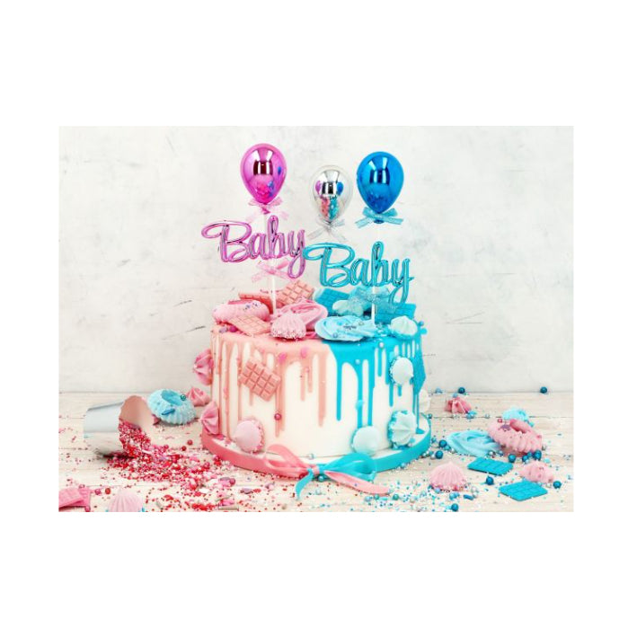 Caketopper Balloon Blau