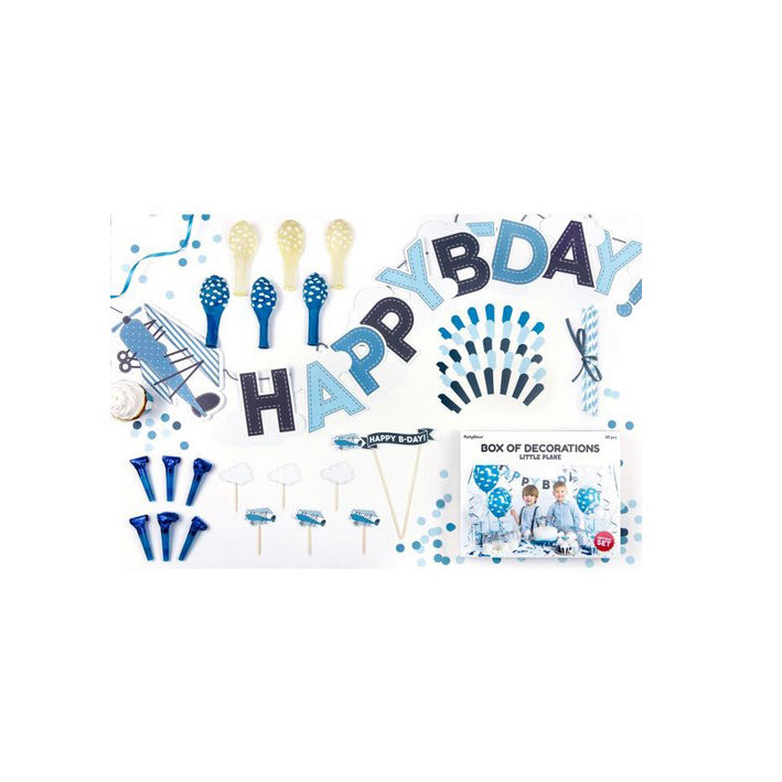 Party Deko Set Flugzeug, Deko Kindergeburtstag Flugzeuge - Kuchenwunder-Shop