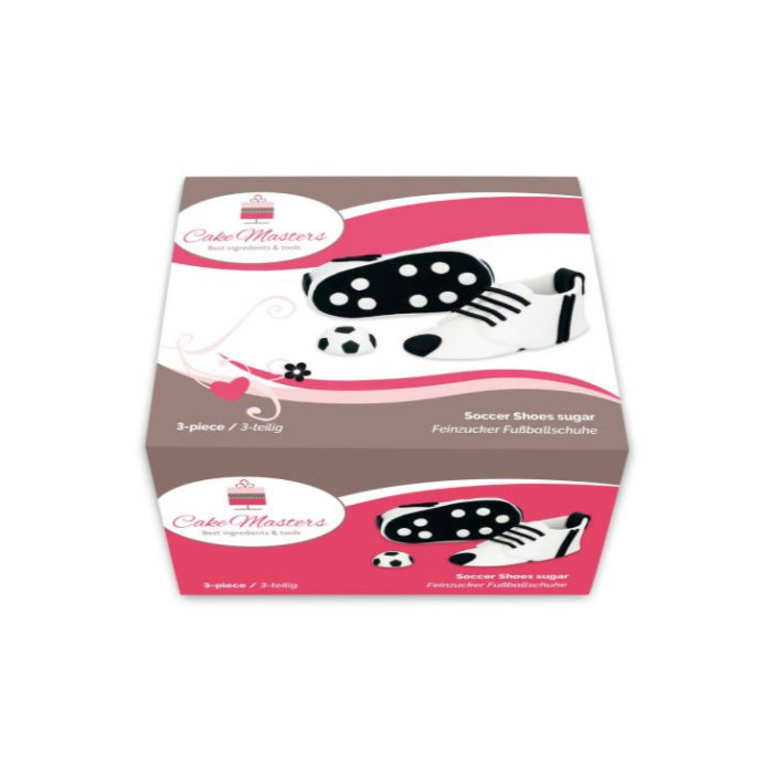 Essbarer Caketopper Fußballschuhe, modellierte Zuckerschuhe