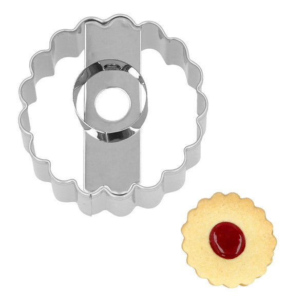 Birkmann Ausstecher Linzer Augen mit 1 Loch, 5 cm