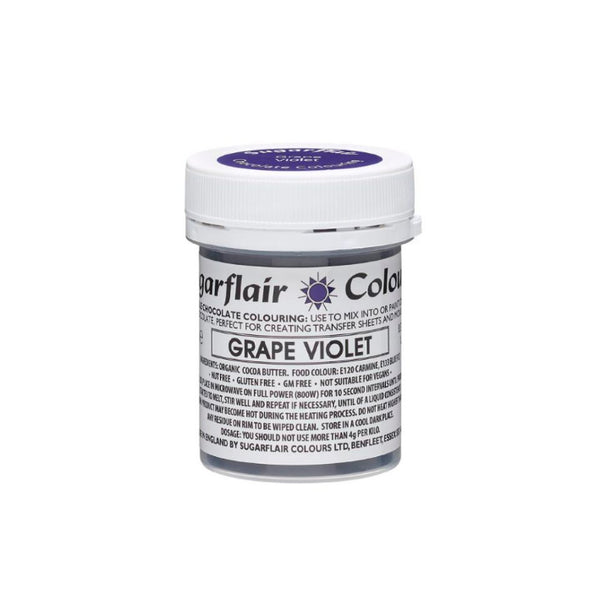 Sugarflair Schokoladenfarbe Grape Violett 35 g, große Dose