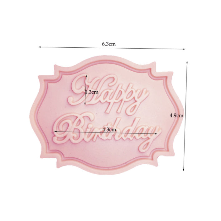 Happy Birthday Schild Silikonform
