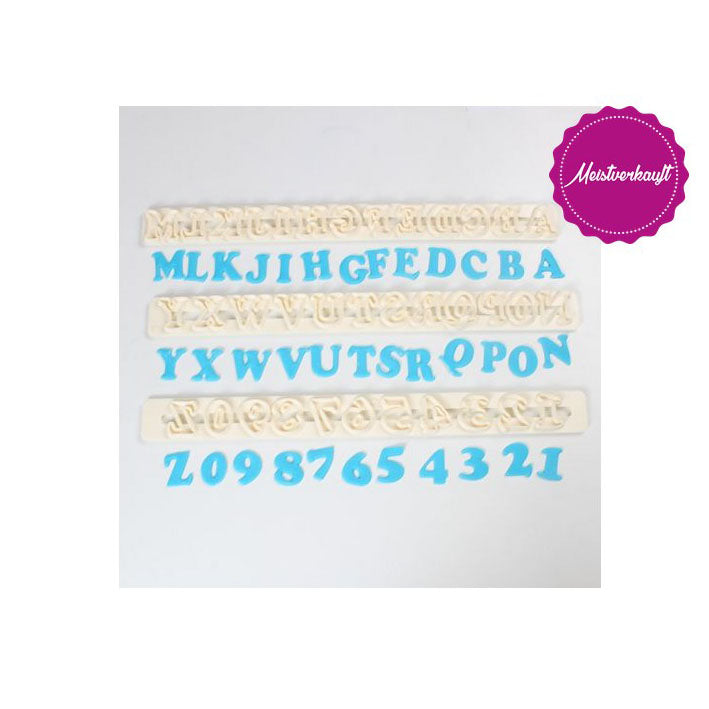 Ausstecher Buchstaben und Zahlen - Kuchenwunder-Shop