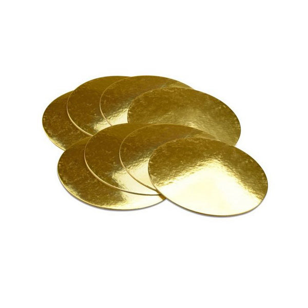 Golden Plate 25 cm gold glänzend, Set 6 Stück - Kuchenwunder-Shop