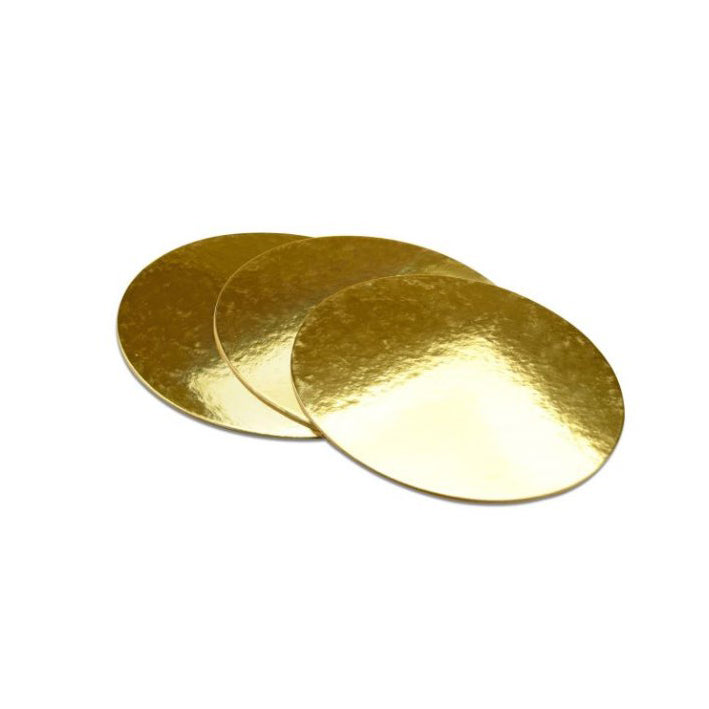 Golden Plate 28 cm gold glänzend, Set 5 Stück - Kuchenwunder-Shop