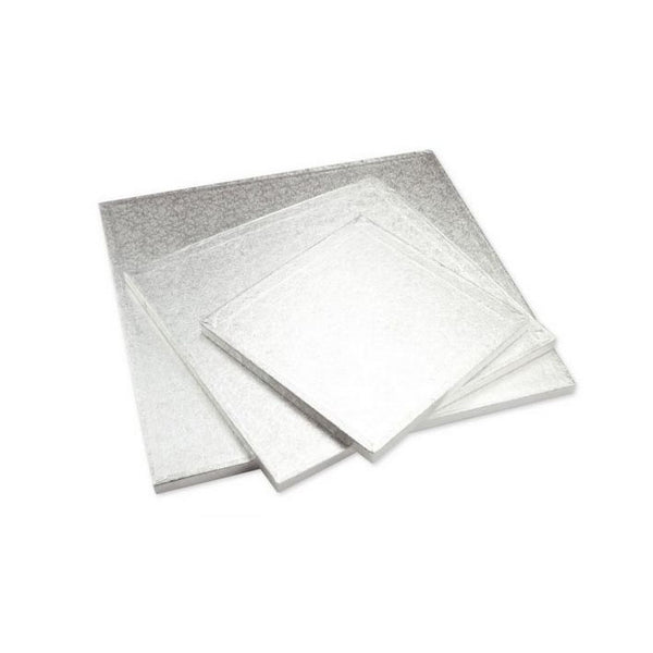 Cake-Masters Cakeboard quadrat 28 cm, Silber, dick - Kuchenwunder-Shop