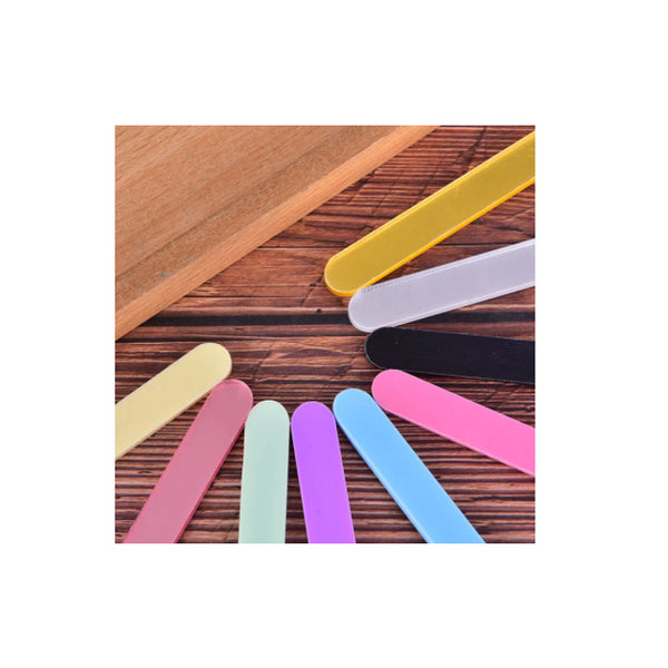 Cake Sicle Sticks bunt, Mini-Eisstiele aus Acryl, 10 Stk.