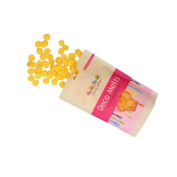 FunCakes Deko Melts, Candymelts gelb 250 g - Kuchenwunder-Shop