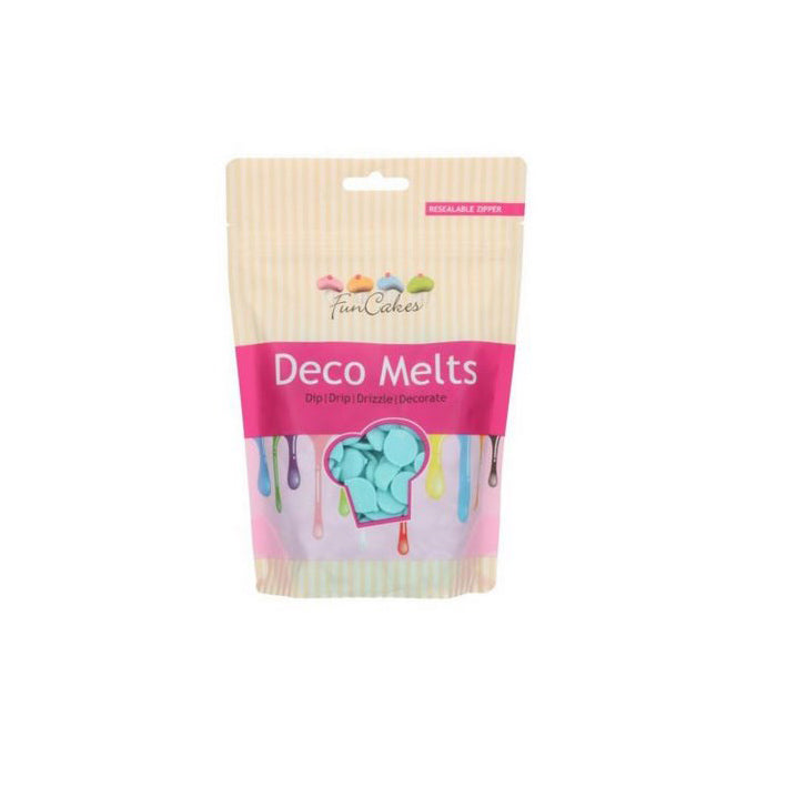 FunCakes Deko Melts, Candymelts hellblau 250 g - Kuchenwunder-Shop