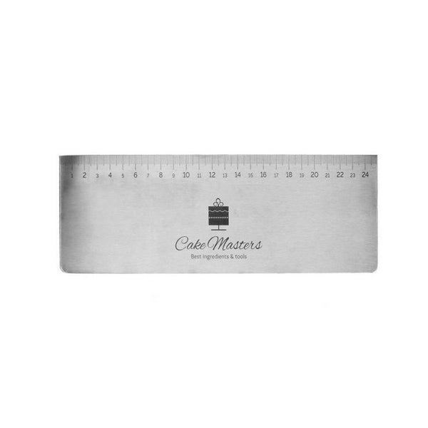 Cremeschaber, Teigschaber, Teigkarte aus Edelstahl 25 cm - Kuchenwunder-Shop