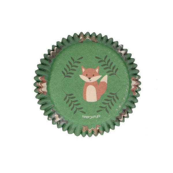 Cupcake Förmchen, 48 Stk. Wald, Fuchs, Tiere - Kuchenwunder-Shop
