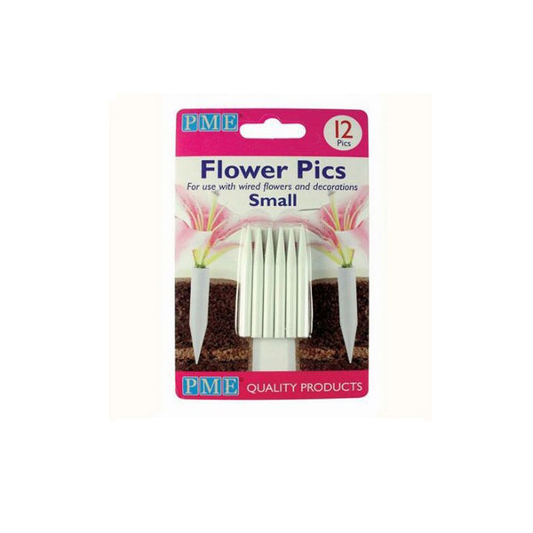 PME Blumenhalter Medium 12 Stück - Flower Pics - Kuchenwunder-Shop