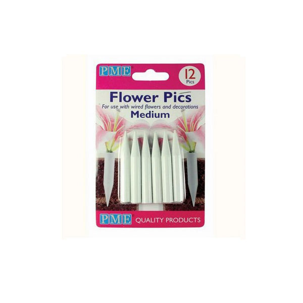 PME Blumenhalter Klein 12 Stück - Flower Pics - Kuchenwunder-Shop