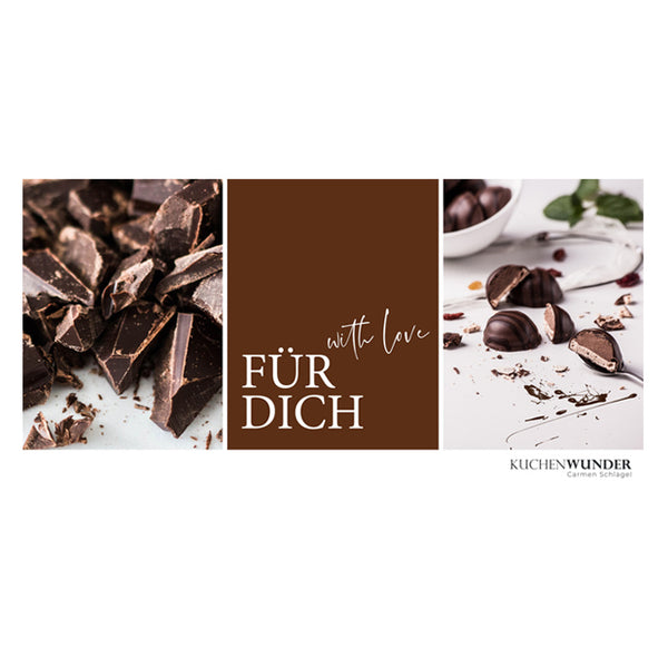 10 € - Onlineshop-Gutschein (Gutscheinkarte im Wunschdesign) - Kuchenwunder-Shop