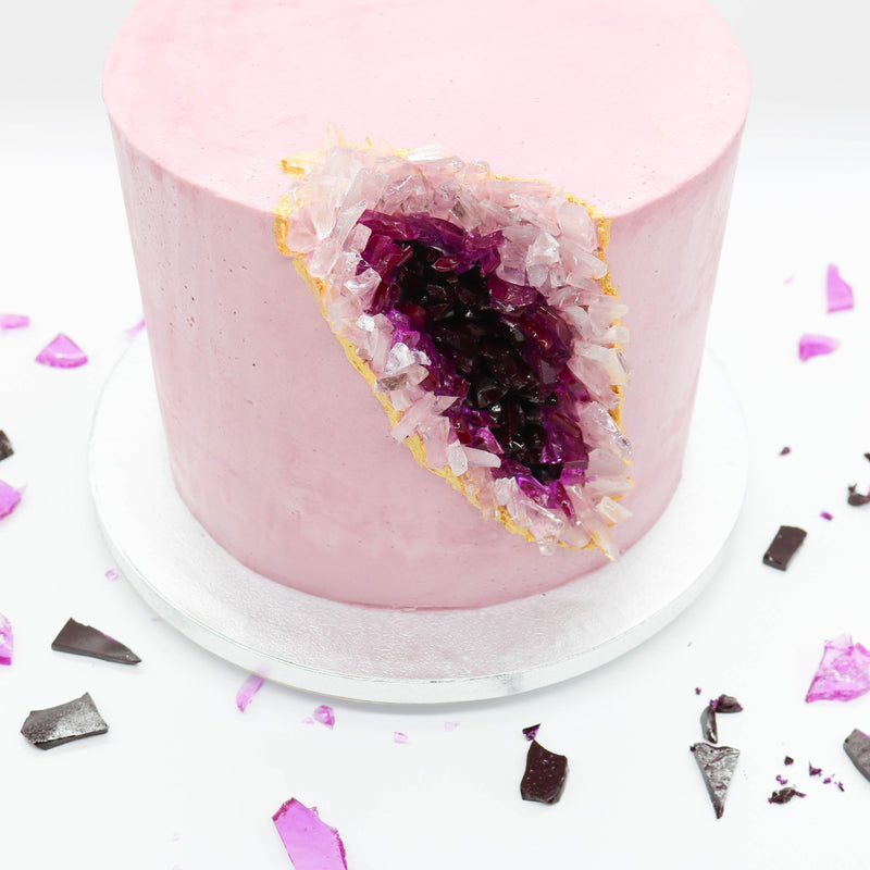 Geode-Cake - Die außergewöhnliche Kristalltorte - Kuchenwunder-Shop