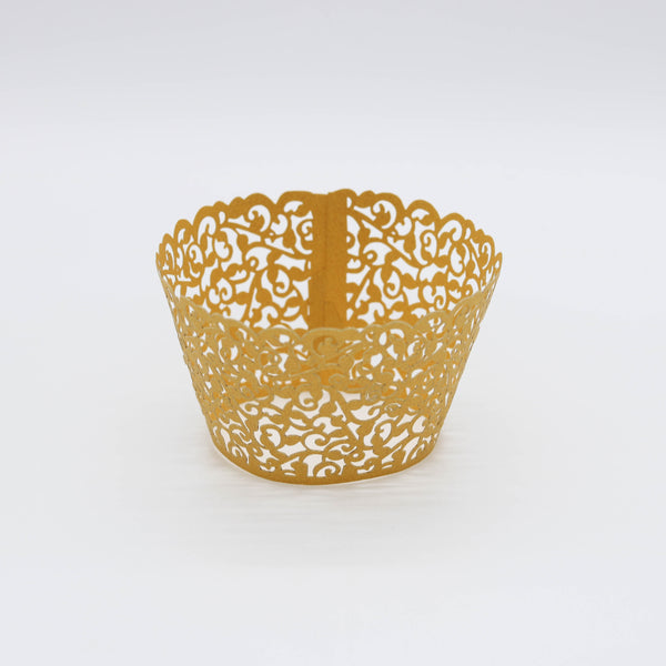 Cupcake Wrappers GOLD 10 Stk. - Kuchenwunder-Shop