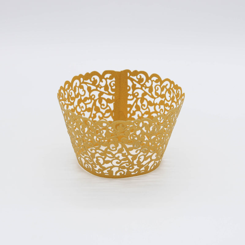 Cupcake Wrappers GOLD 10 Stk. - Kuchenwunder-Shop