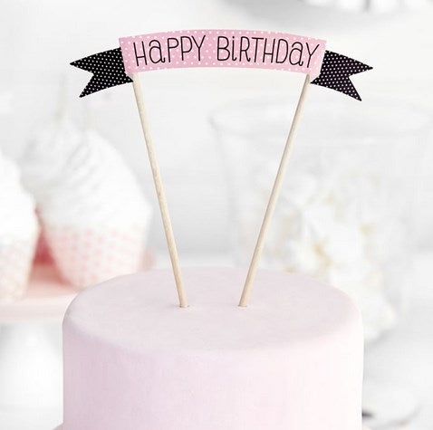Cake Topper Sweets - Happy Birthday - Kuchenwunder-Shop