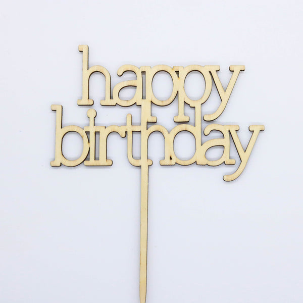 Caketopper HAPPY BIRTHDAY - Kuchenwunder-Shop