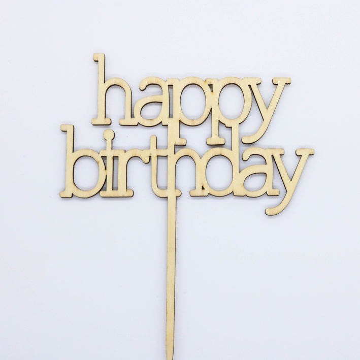 Caketopper HAPPY BIRTHDAY - Kuchenwunder-Shop
