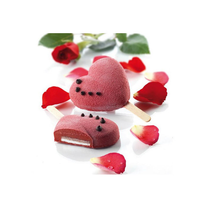 Silikomart Cake Sicle Pop-Form, Eis-Form, Mini Herz - Kuchenwunder-Shop