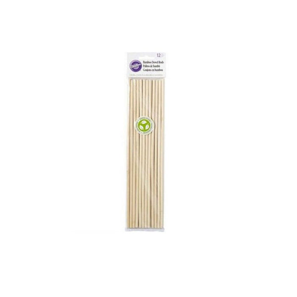 12 Stück Wilton Tortenstützen Bamboo, 0,6 cm DM - Kuchenwunder-Shop