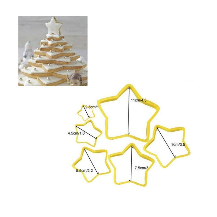Ausstecherset Keksbaum, Sternaustecher - Kuchenwunder-Shop
