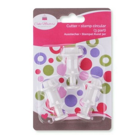 Ausstecher + Stempel Rund 3er (Kreisausstecher) - Kuchenwunder-Shop