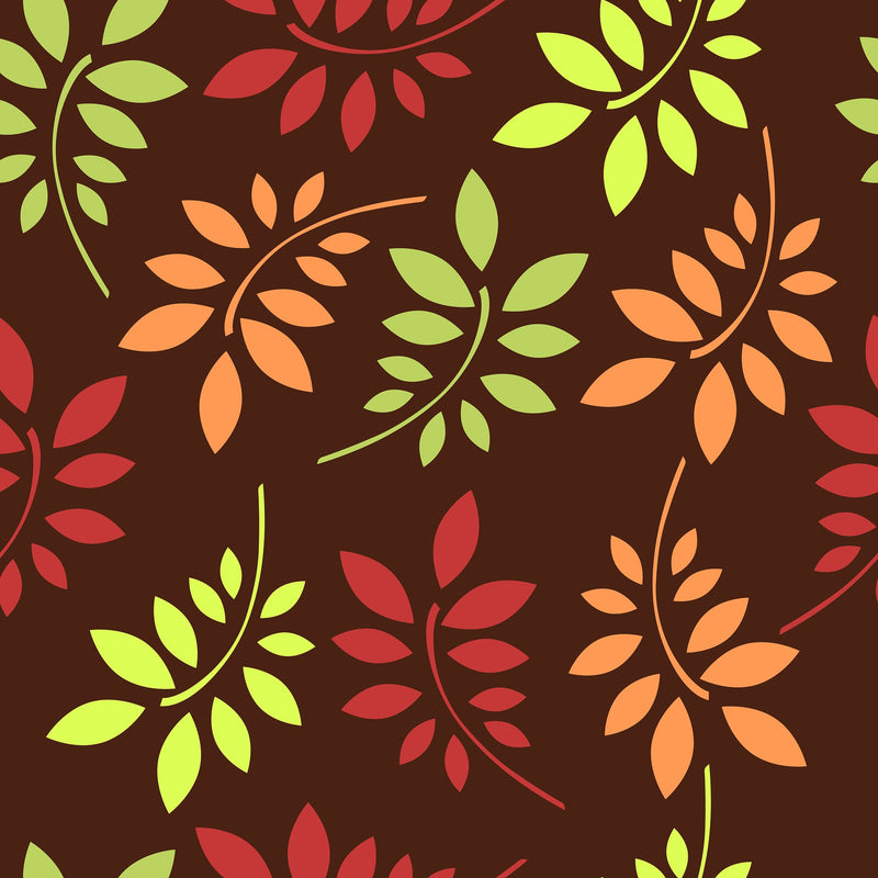 Ausdruck Muster HERBST auf Fondantpapier, A4-Seite