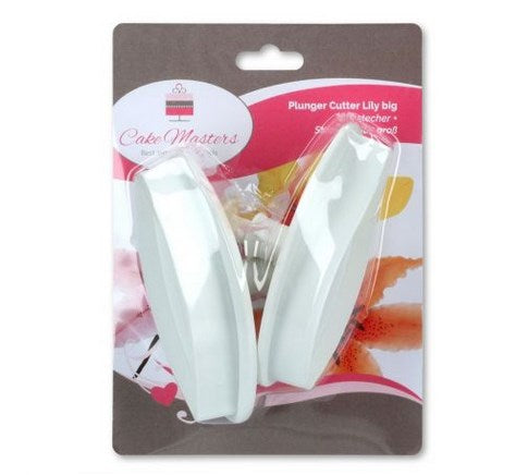 Cake-Masters Ausstecher + Stempel Lilie groß 2er - Kuchenwunder-Shop