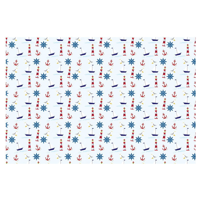 Ausdruck Muster MARINE auf Fondantpapier, A4-Seite