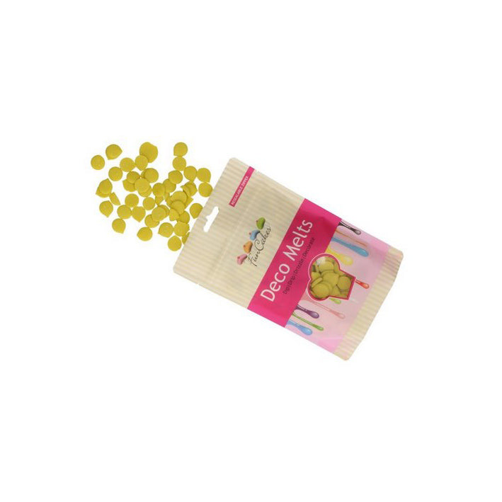 FunCakes Deko Melts, Candymelts Limettengrün 250 g - Kuchenwunder-Shop