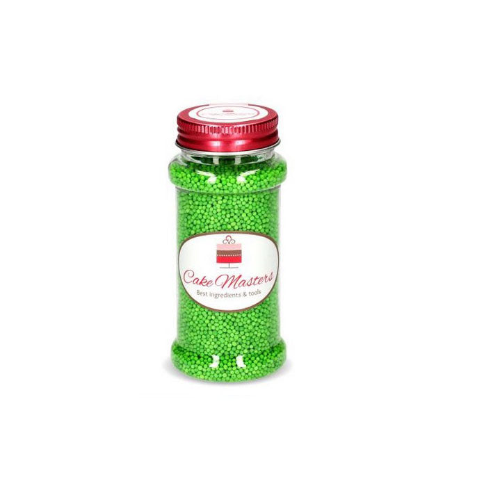 Mini-Perlen grün 90 g, Nonpareils - Kuchenwunder-Shop