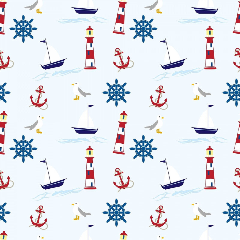 Ausdruck Muster MARINE auf Fondantpapier, A4-Seite
