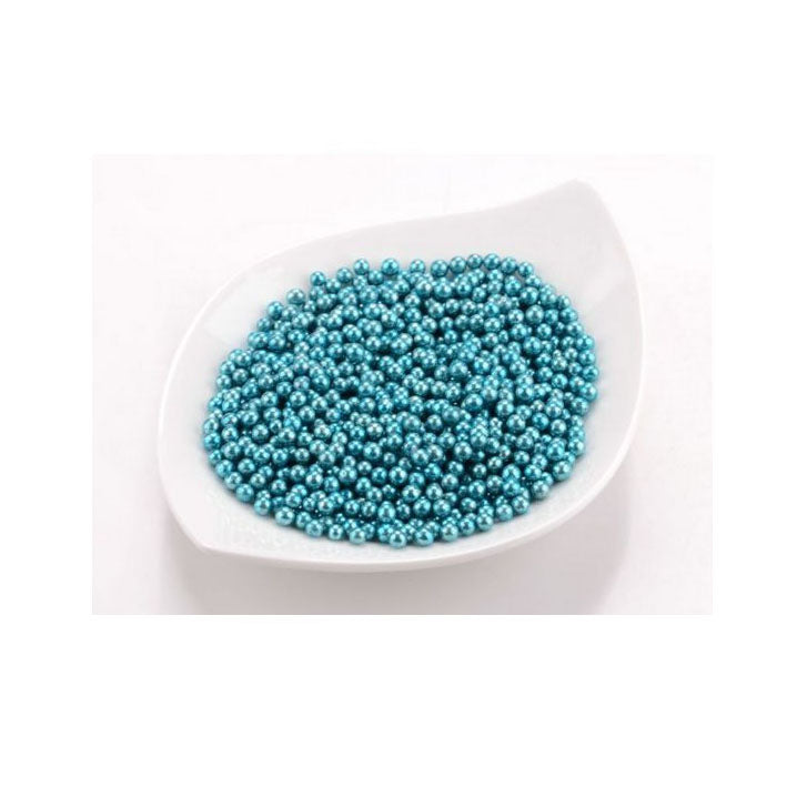 Cake-Masters Metallic blau Perlen groß, Zucker 100 g - Kuchenwunder-Shop