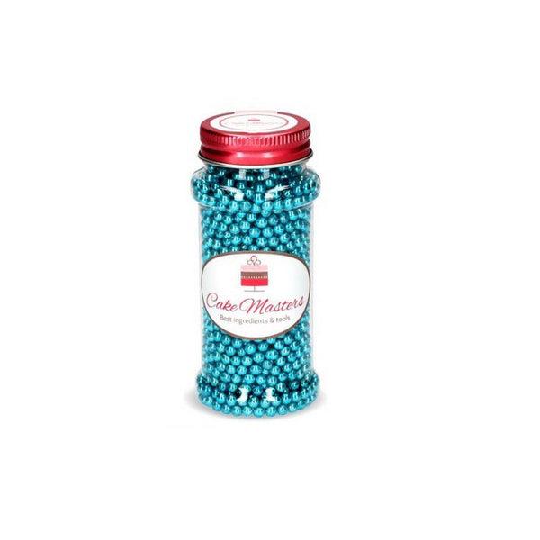 Cake-Masters Metallic blau Perlen groß, Zucker 100 g - Kuchenwunder-Shop