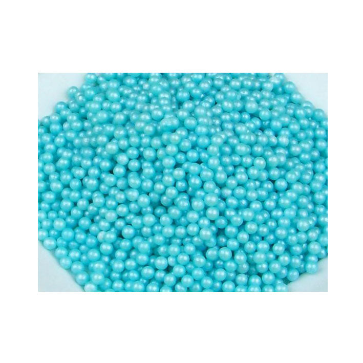 Perlmutt-Perlen blau 100 g - Kuchenwunder-Shop