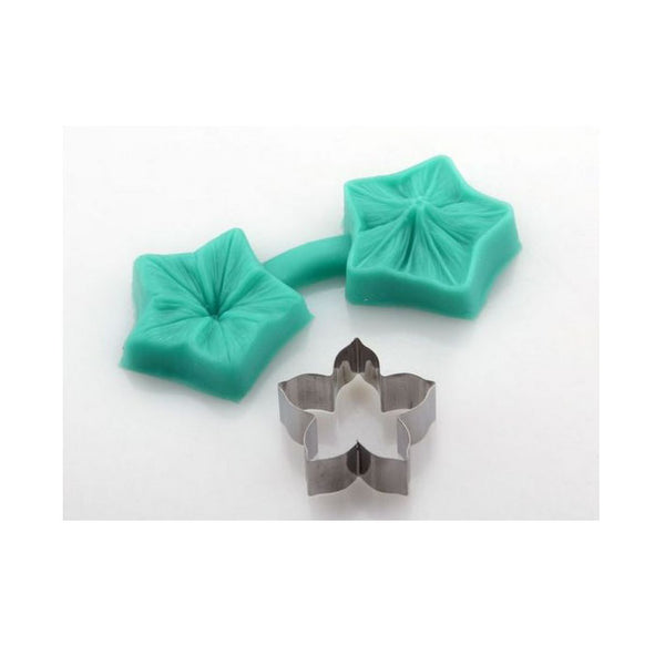 Silikonstempel mit Ausstecher Petunie - Kuchenwunder-Shop