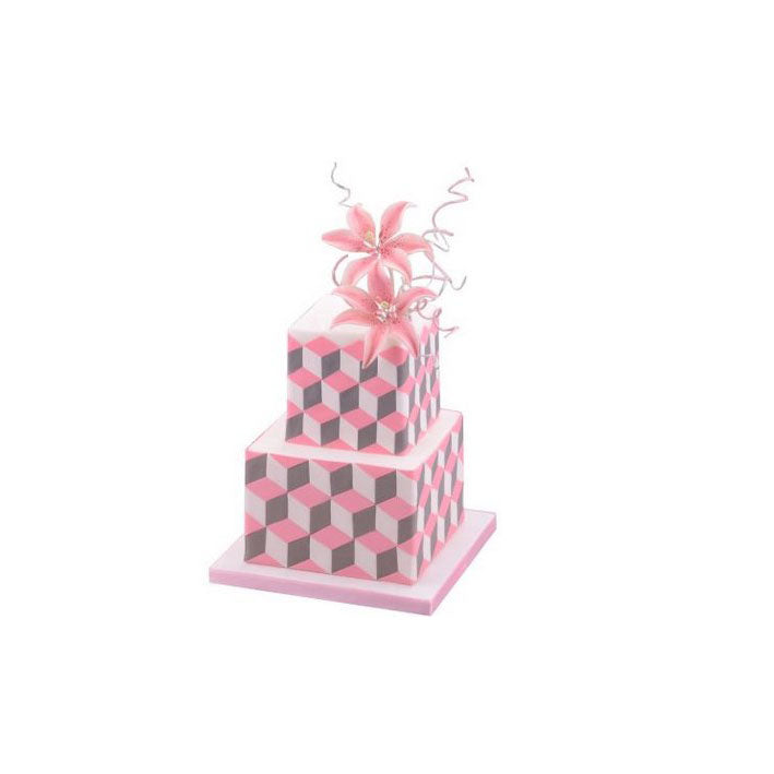 Ausstecherset Optical Illusion 2er, Ausstecher Raute - Kuchenwunder-Shop