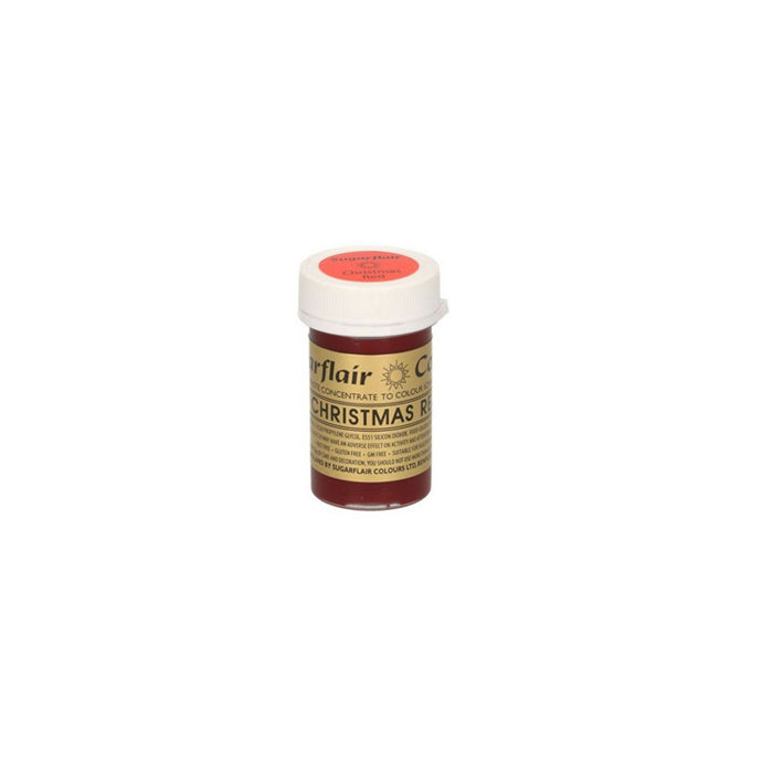 Sugarflair Pastenfarbe Weihnachtsrot 25 g - Kuchenwunder-Shop