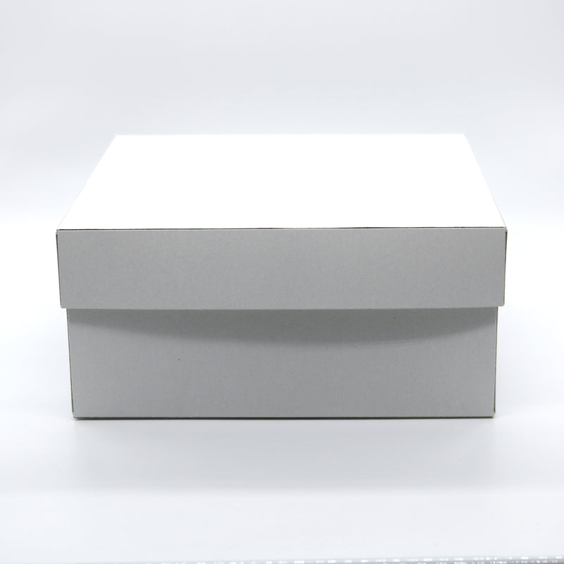 Tortenschachtel klein - Weiß - 22 cm x 22 cm x 10 cm - Kuchenwunder-Shop