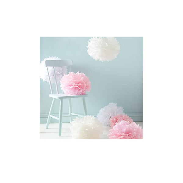 Seidenpapier Pompoms für Partydeko